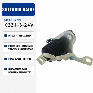Solenoid valve 24V 0331-B-24V For Caterpillar E307