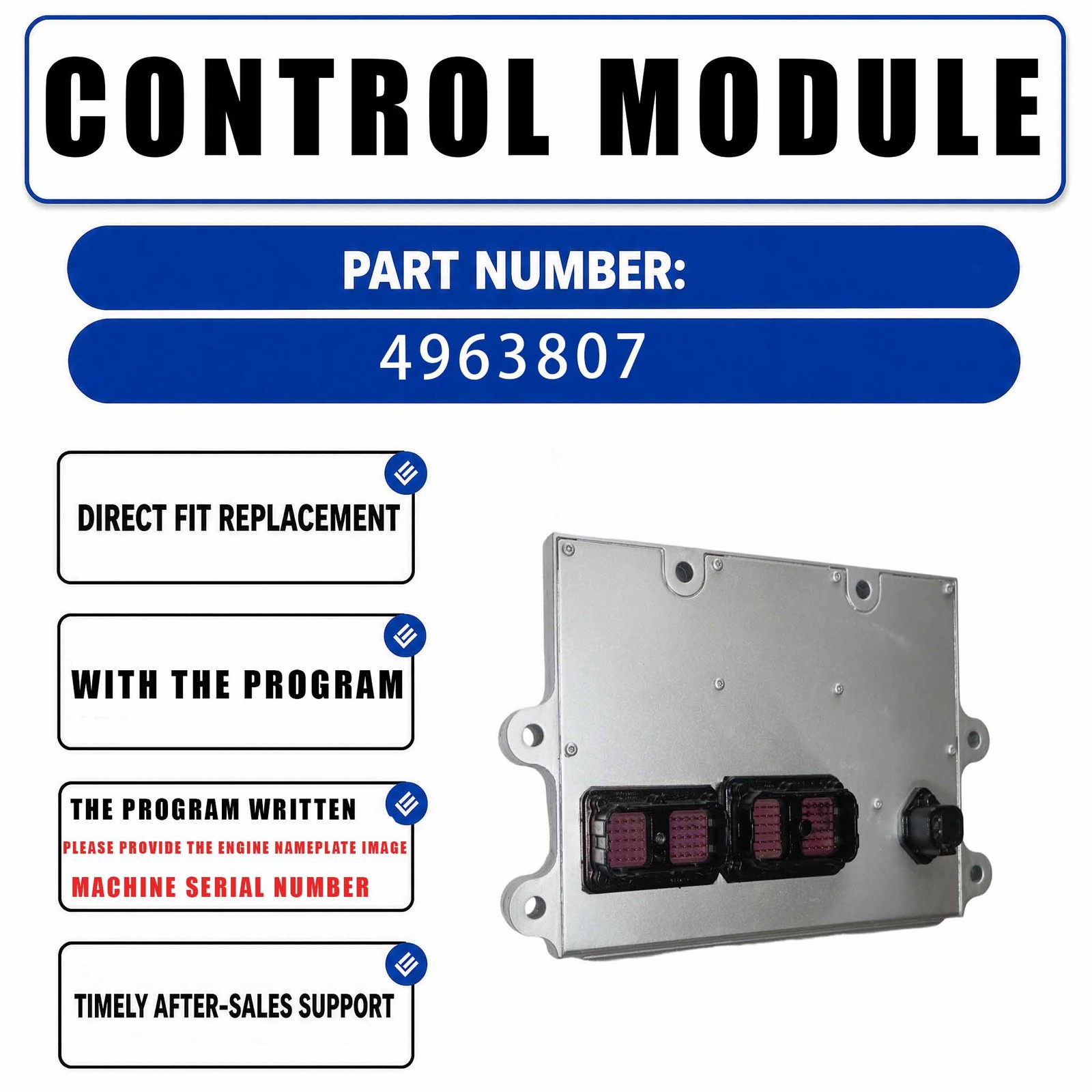 Engine Computer Board ECU Electronic Control Unit 4963807 For Cummins QSM11