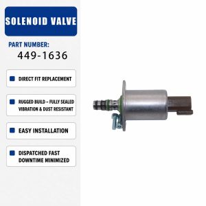 Cartridge Solenoid Valve 449-1636 4491636 For Caterpillar CAT 301.8 304 305 308