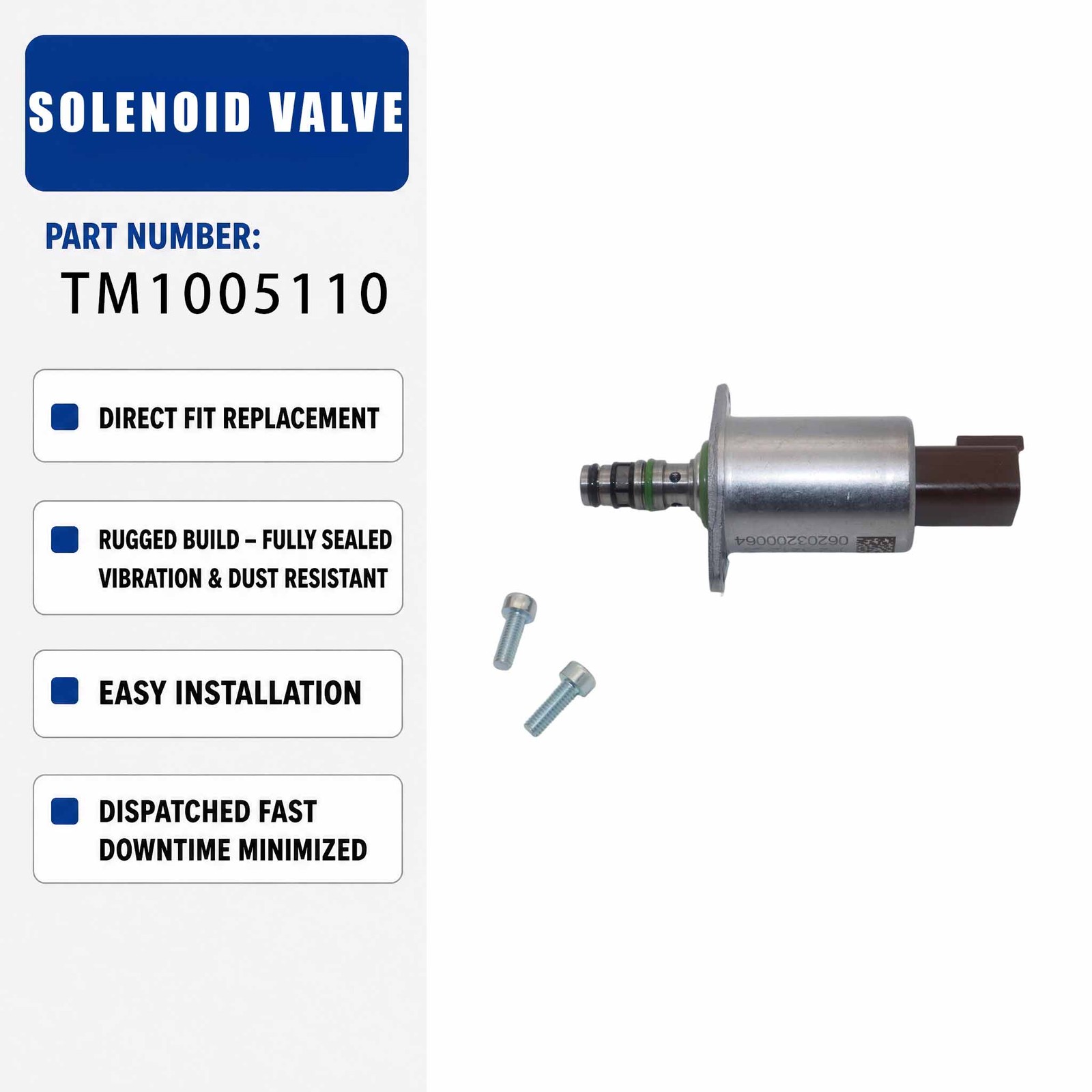 TM1005110 24V Hydraulic Proportional Solenoid Valve For Thomas