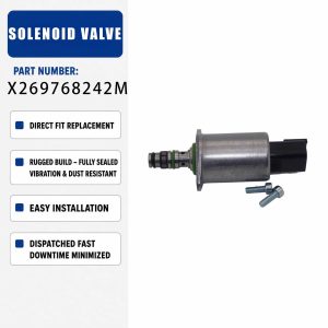 X269768242M 24V Solenoid Valve For Excavator Construction Machinery Parts