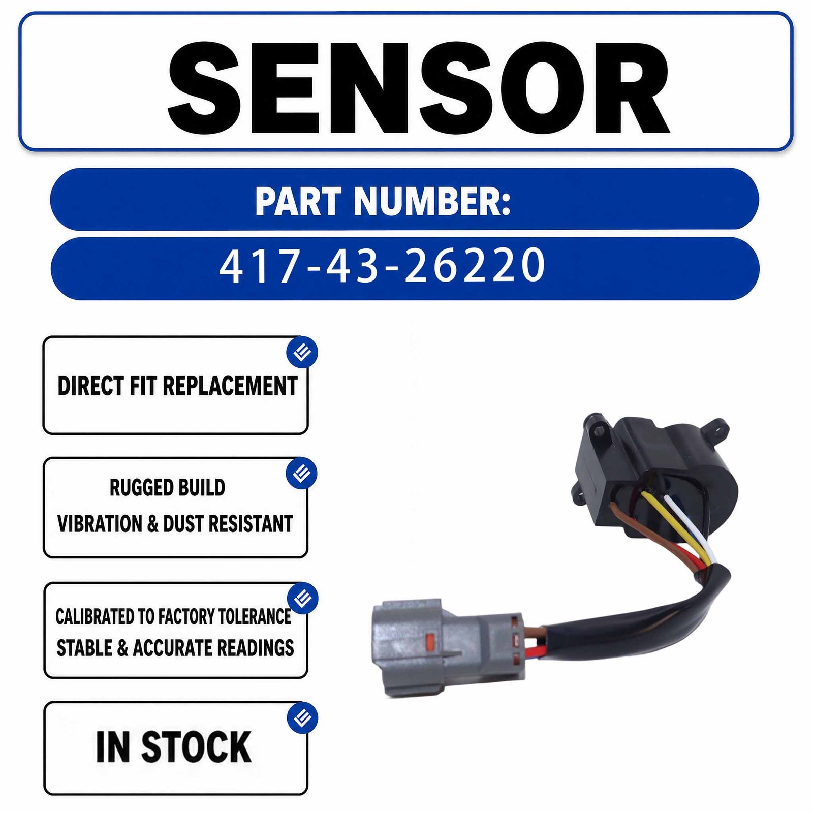 Automotive Ignition Coil Assembly 417-43-26221 For Komatsu WA320 WA380-3 Wheel