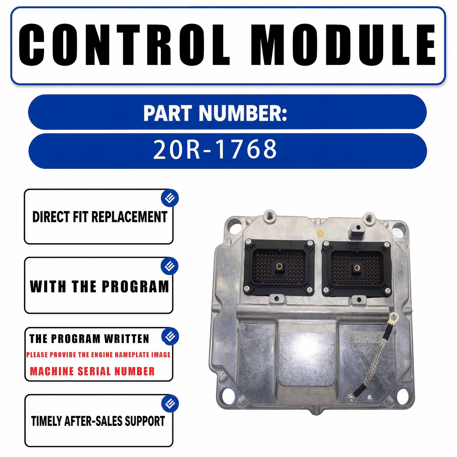 20R-1768 With program ECM Electronic Control Module For Caterpillar CAT SCR