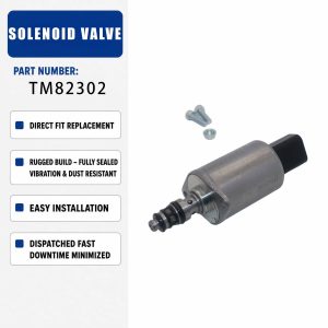 24V Solenoid Valve TM82302 For Excavator Construction Machinery Parts