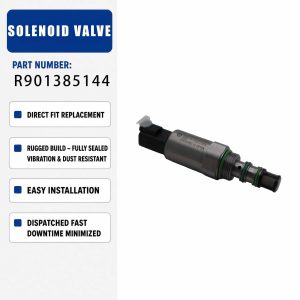 24V Solenoid Valve R901385144 For Excavator