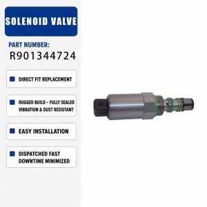 24V Electric Proportional Solenoid Valve R901344724 For Excavator Construction