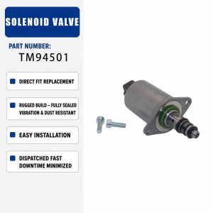 12V Hydraulic Solenoid Valve TM94501 For Excavator Engine Parts
