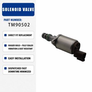 12V Hydraulic Solenoid Valve TM90502 TM-90502 For Sany SY215 SY235 SY335