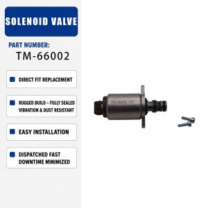TM66002 TM-66002 12V Solenoid Valve For Engine Excavator Parts
