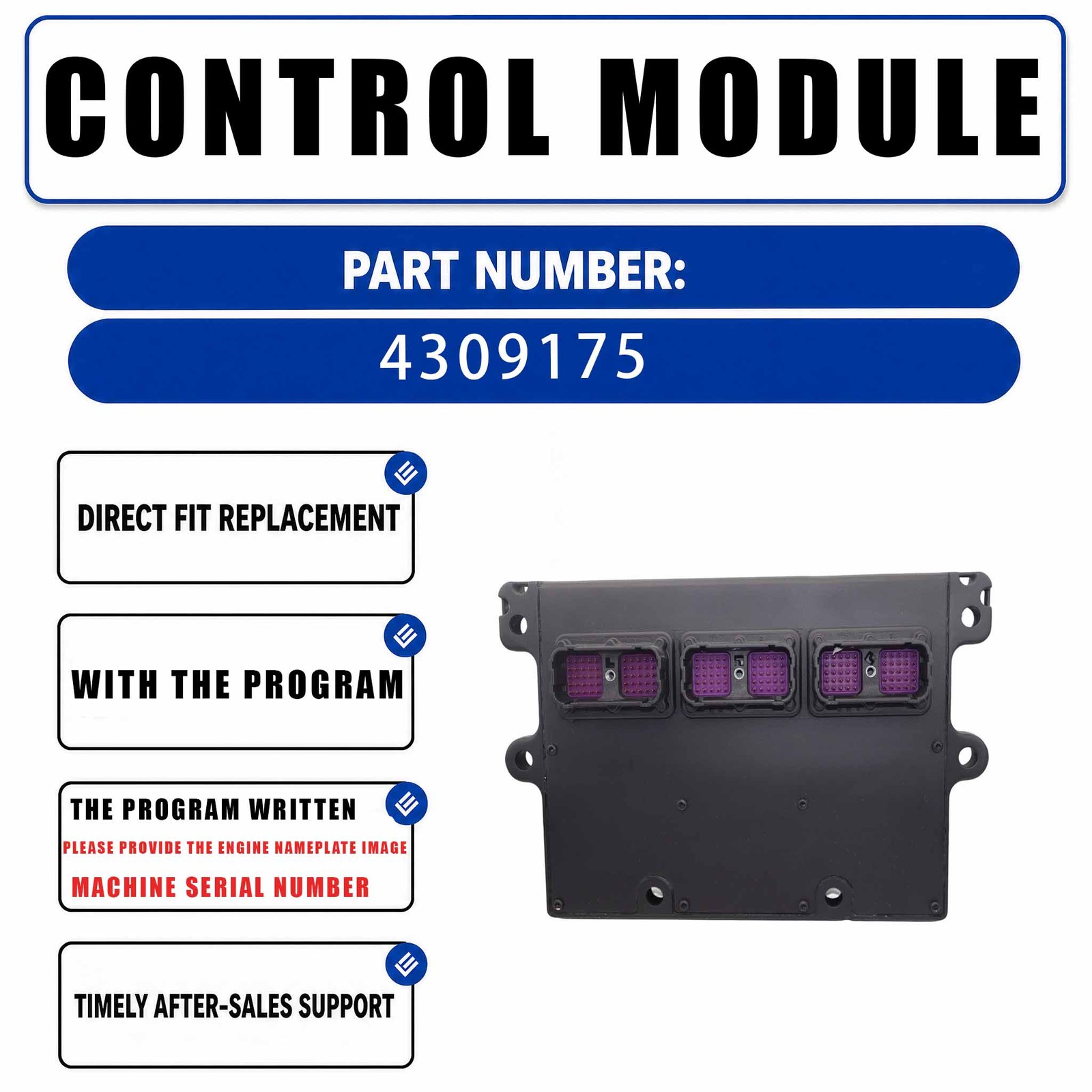 With program Electronic Control Module ECM ECU 3408501 4309175 For Cummins