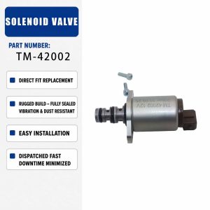 TM42002 TM-42002 12V Solenoid Valve For Engine Excavator Parts