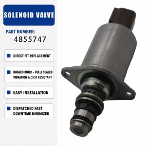 12V Solenoid valve assembly 485-5747 4855747 For Caterpillar CAT 320 340 317