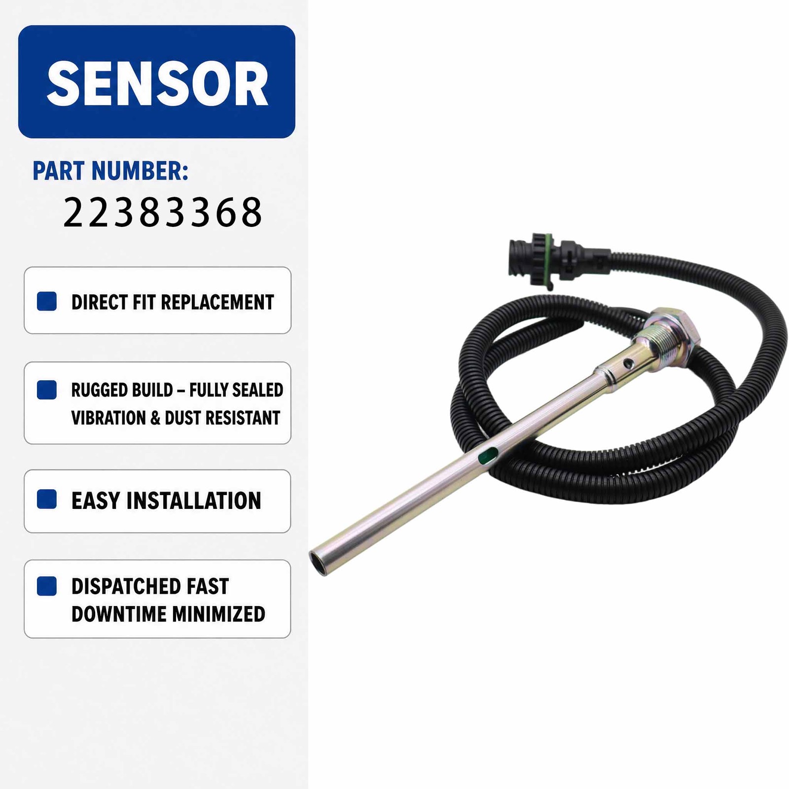Oil Level Sensor 20829076 21391689 For Volvo Loader L105 L110E L110F L110G L90F