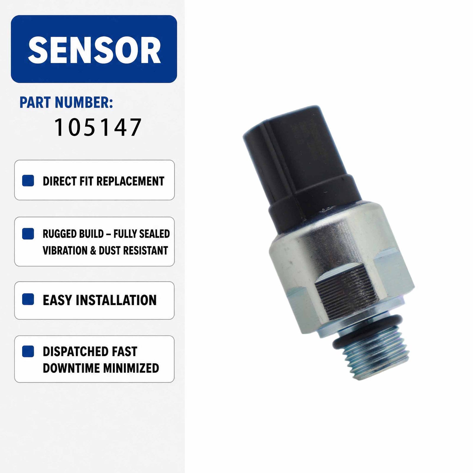 105147 Pressure Sensor For Excavator Engine SK200-8