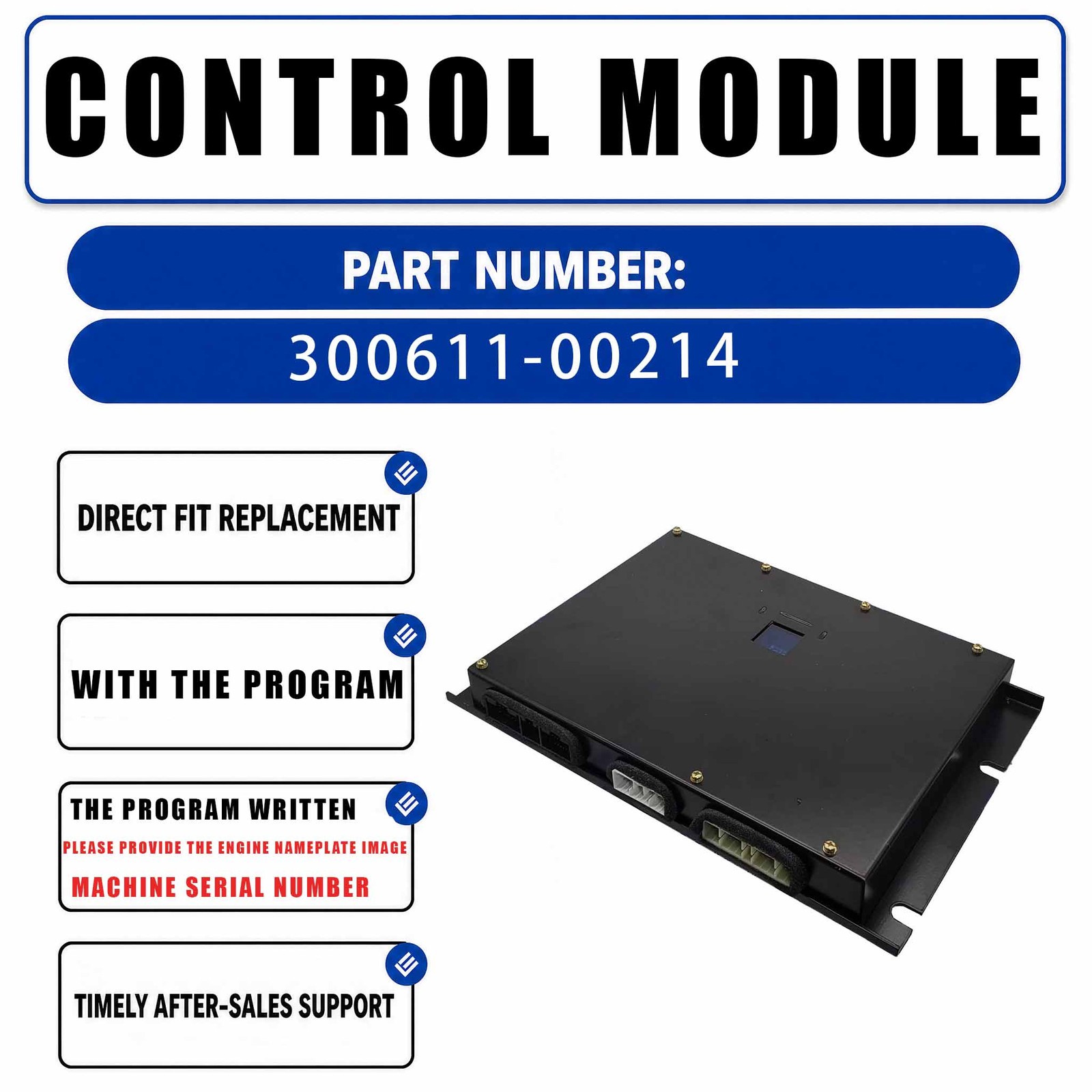 K1024057C Excavator ECU Controller For Doosan Daewoo DX140W DX160W TIER-III