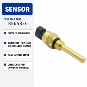 RE65836 Water Temperature Sensor For John Deere Skid Steer Loader Models CT315