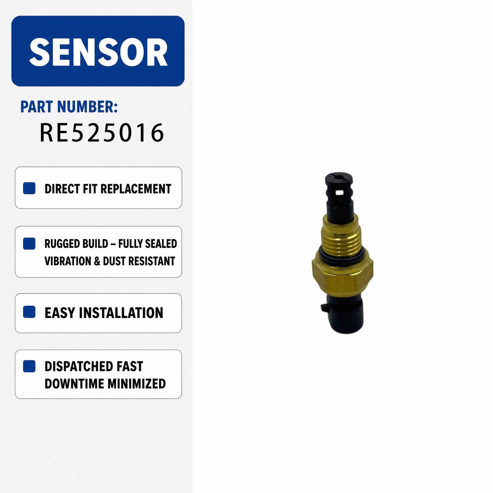 RE564522 Temperature Sensor For John Deere 4520 4720 5065M 5075M 5105M
