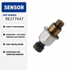 Fuel Rail Oil Diesel High Common Pressure Sensor Switch RE277647 For John Deere