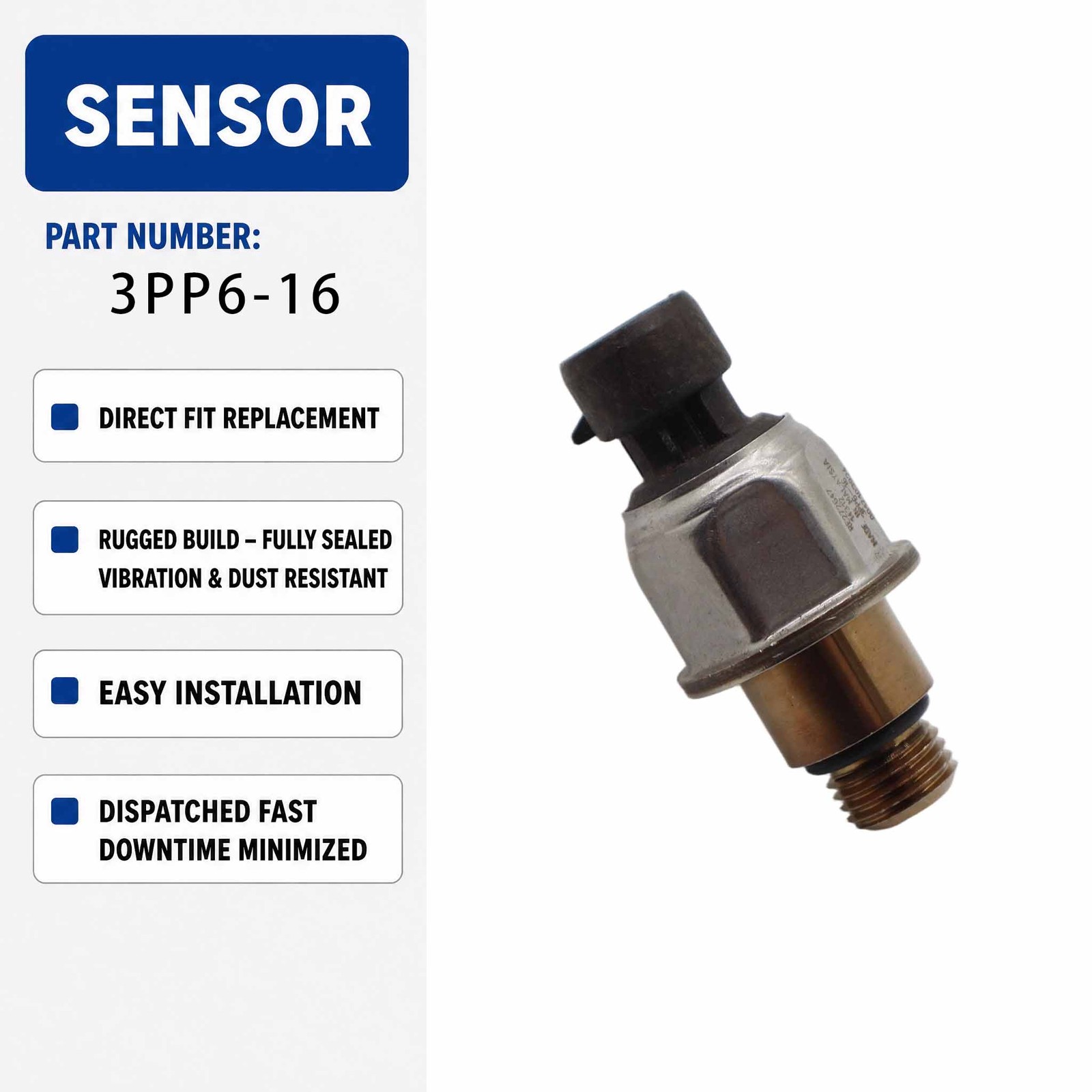 RE272647 3PP6-16 Oil Pressure Sensor For John Deere 9510R 9510RT 9410R 9560R