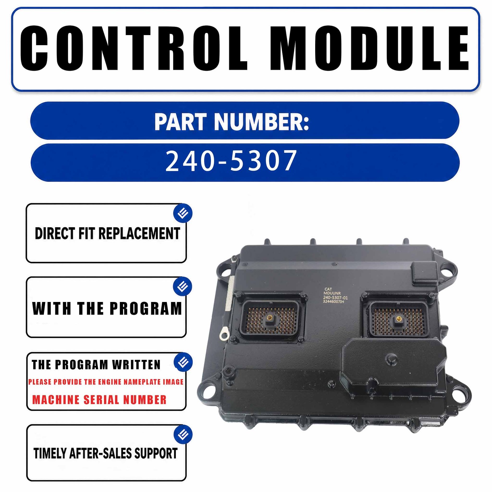 240-5307 2405307 ECM Electronic Control Module Programmed For Caterpillar CAT