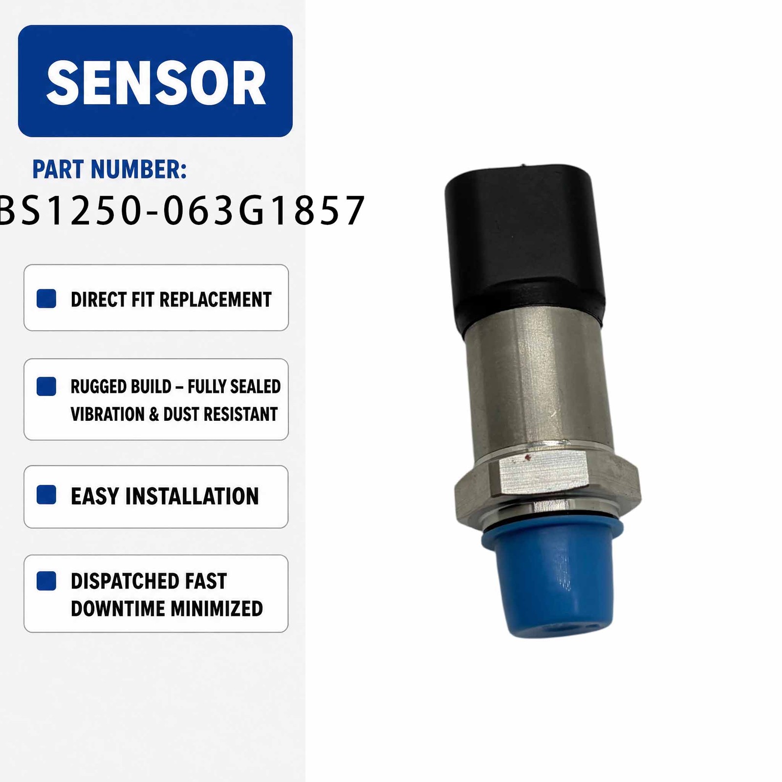MBS1250-063G1857 Pressure Sensor For Excavator CLG920D CLG922D CLG936D CLG948E