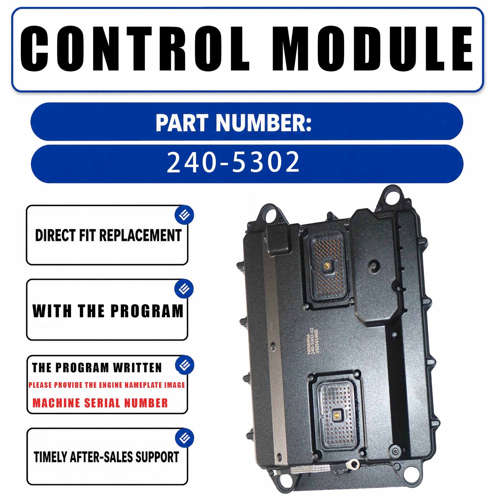 240-5302 ECM Engine Electronic Control Module For Caterpillar CAT 12H Grader
