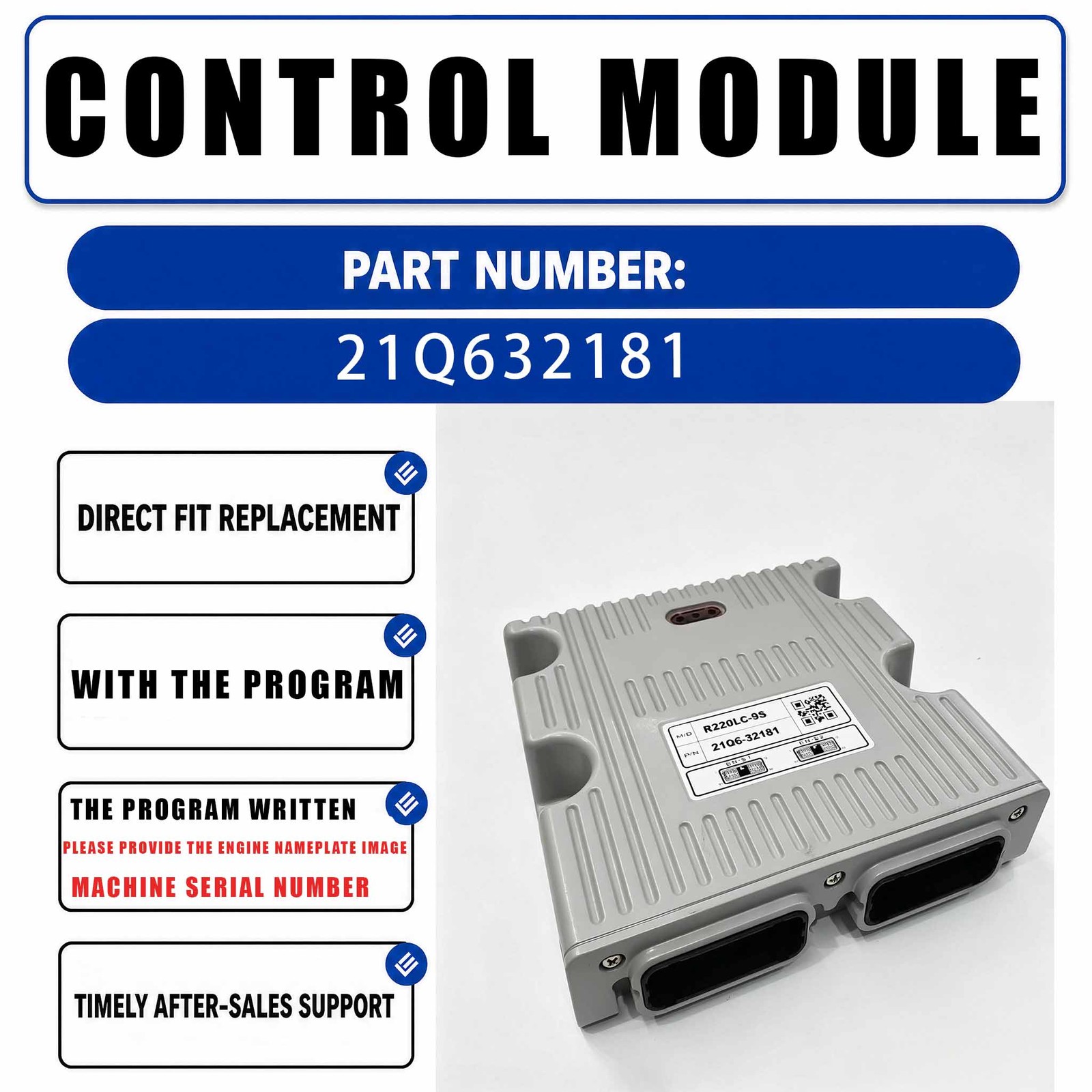 Controller 21Q6-32181 For Hyundai R220LC-9S