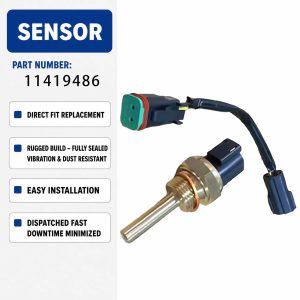 11419486 Water Temperature Sensor For Volvo EC210D Excavators