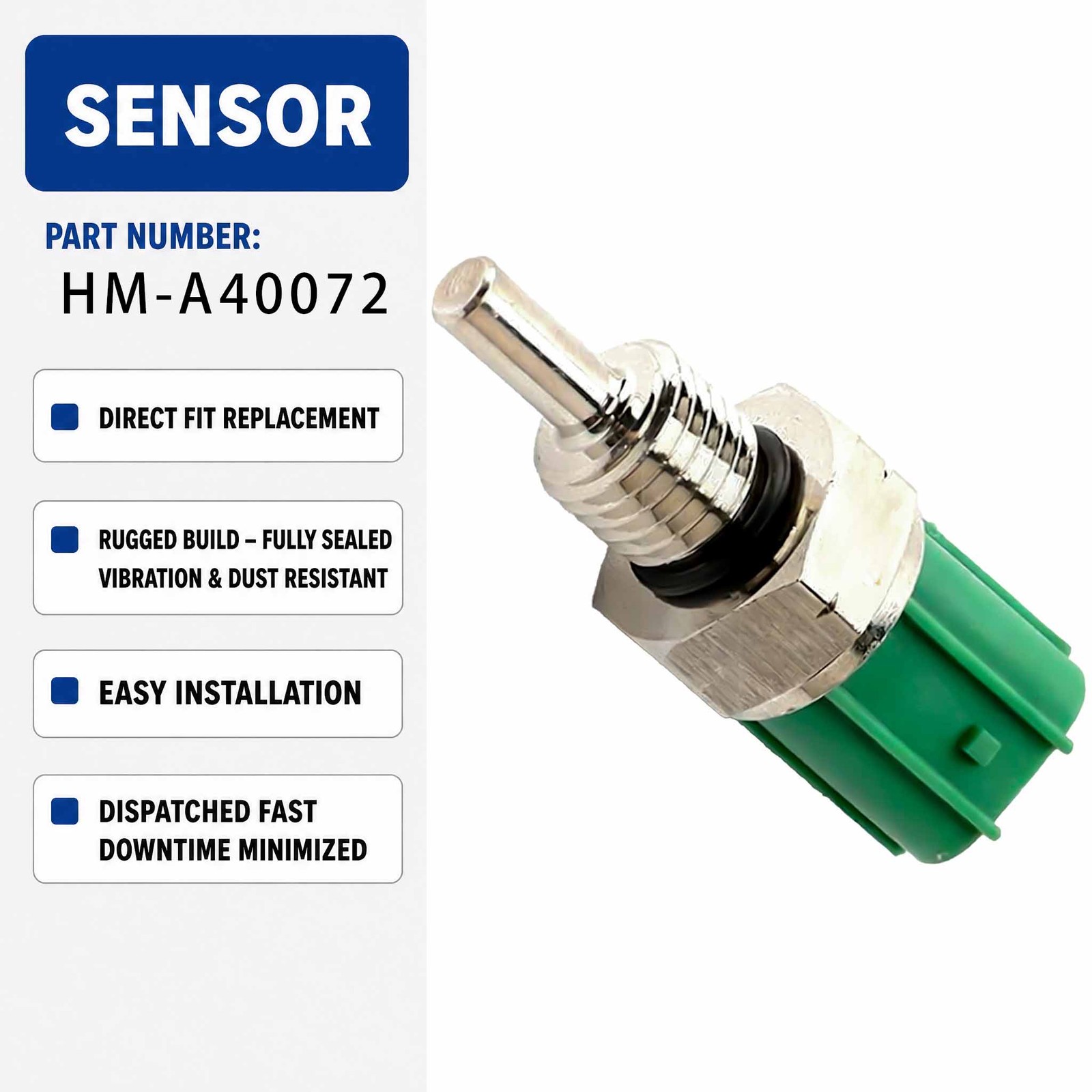 Water Temperature Sensor HM-A40072 For Kubota 1403 Excavators