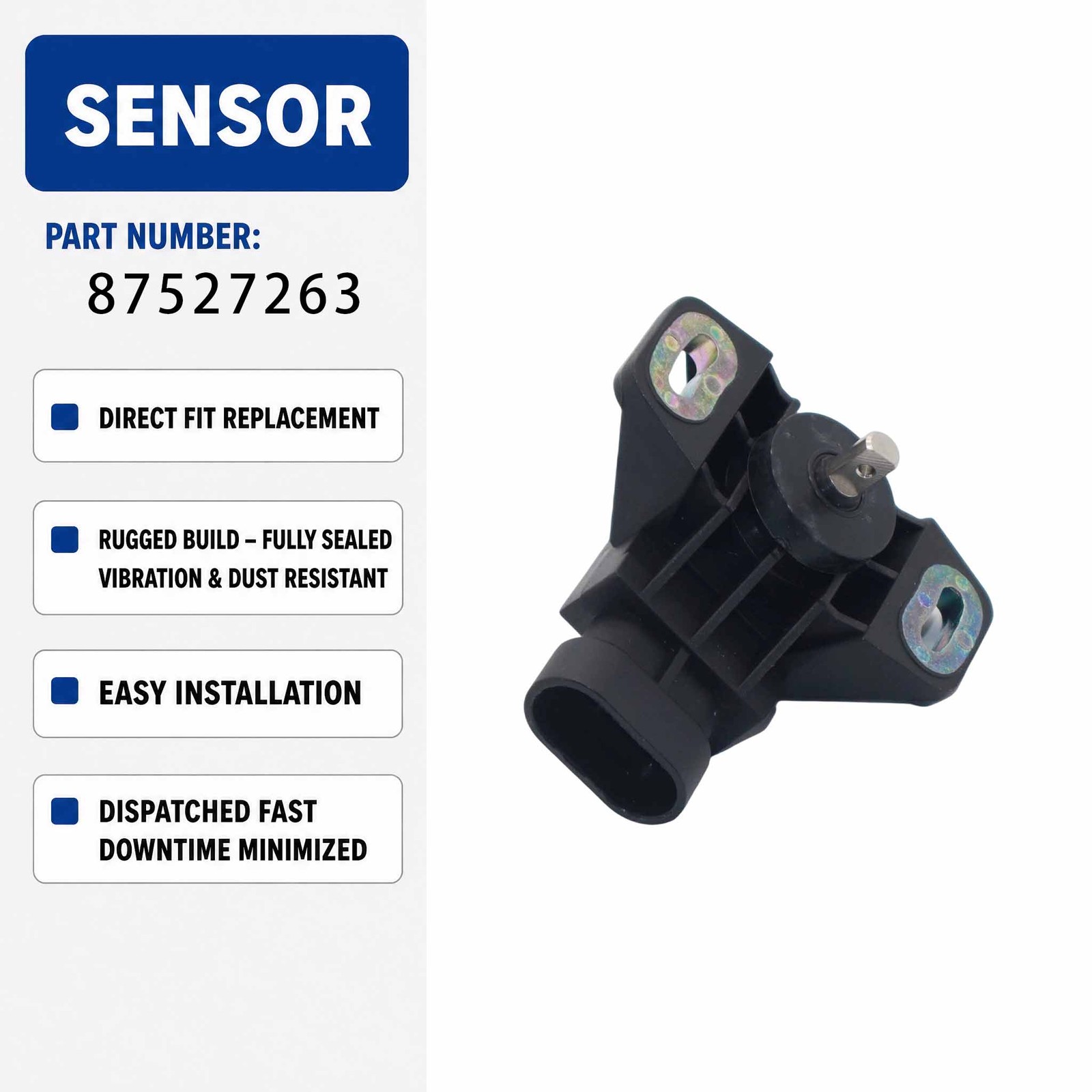 87527263 Throttle Position Sensor For New Holland Forage Harvester FR550 A4