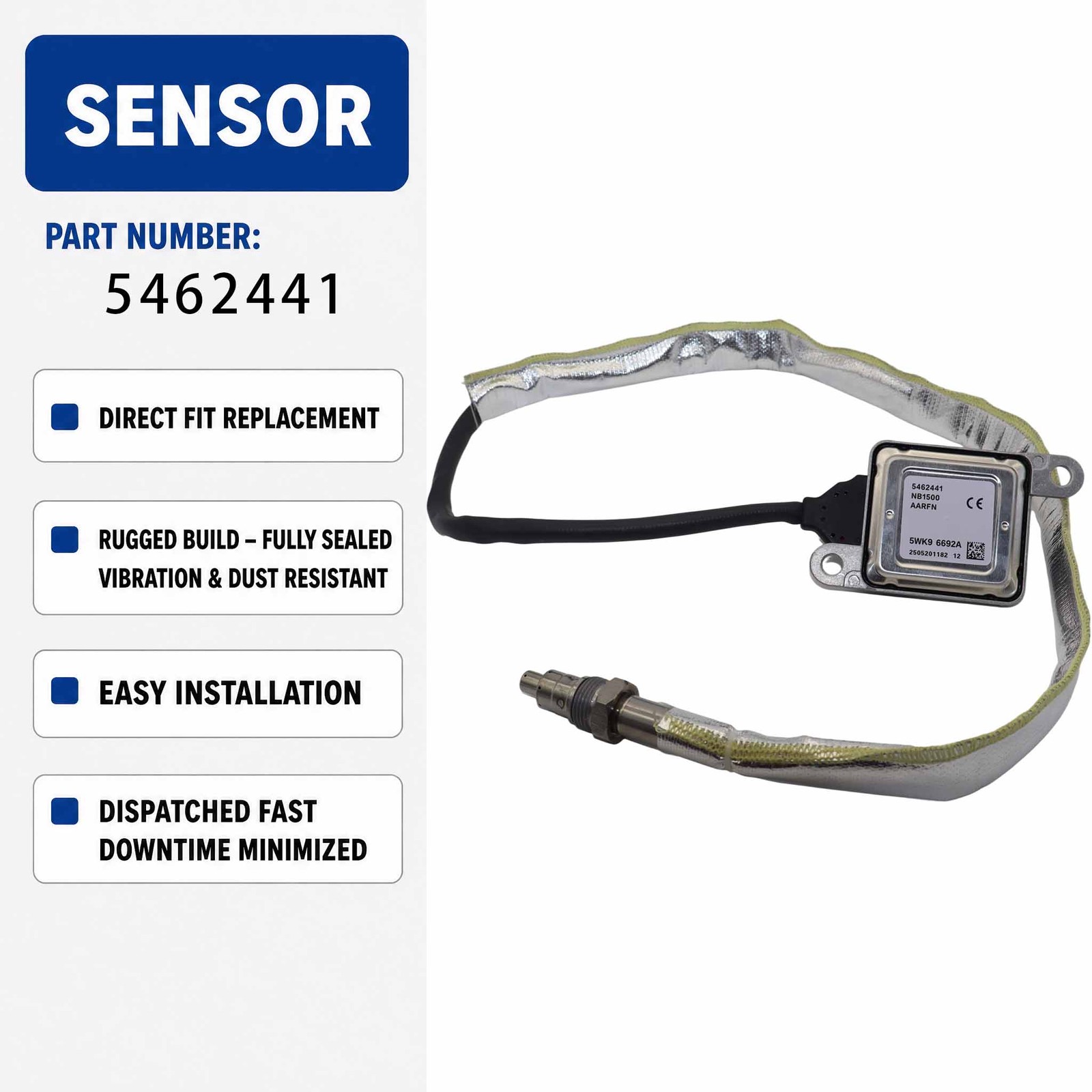 Nitrogen Oxygen Sensor Nox Sensor 5462441 For Cummins ISB 6.7L 15.0L