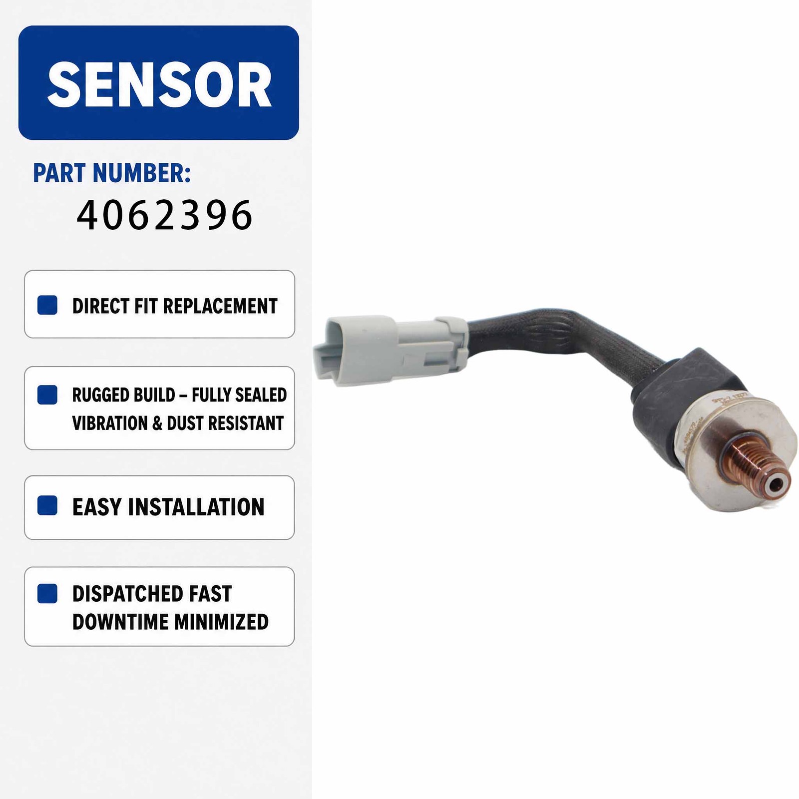4062396 Pressure Sensor For Cummins QSC 8.3L Engines