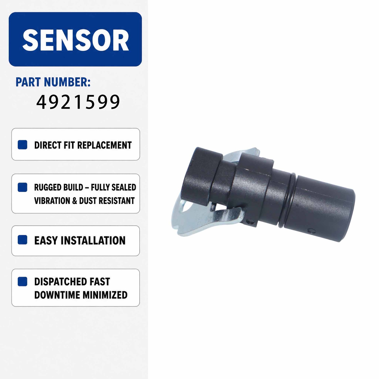 Crank Crankshaft Position Sensor 4921599 4001902 For Cummins ISX15 QSX15 Diesel