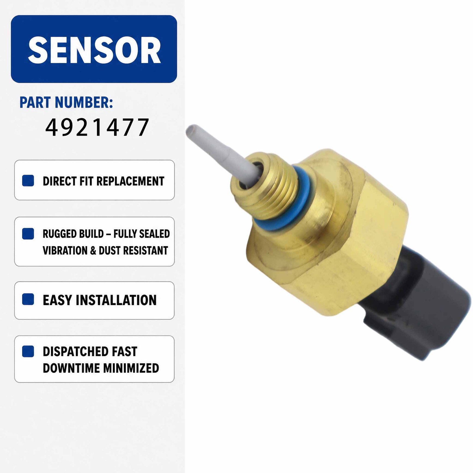 HM-A40065 4921477 Oil Pressure Sensor For Excavator Engine R455-7 R505-7 QM11