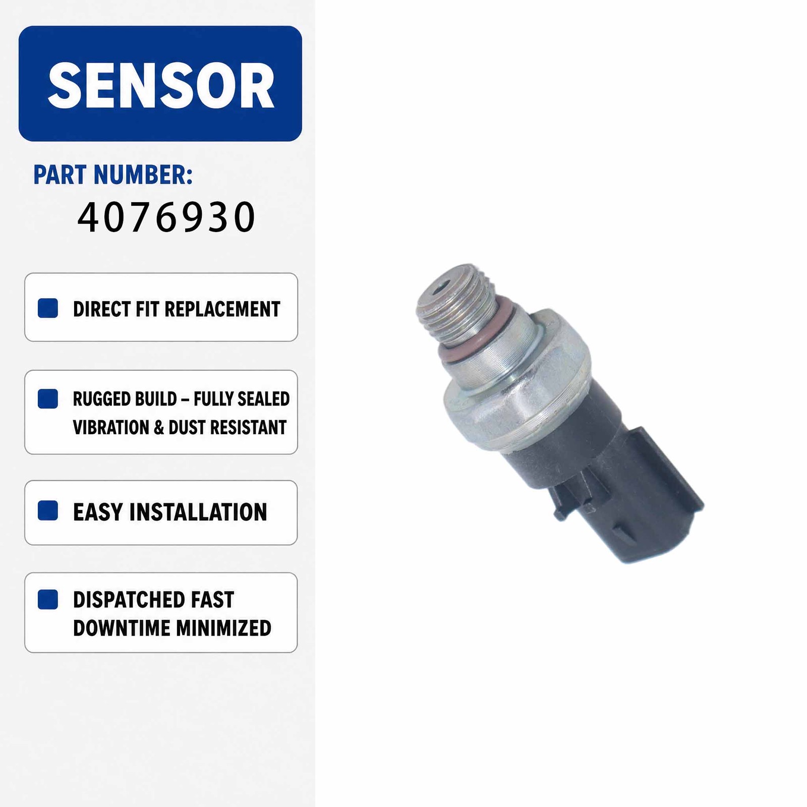 24V Oil Pressure Sensor 6744-81-4010 KZ000020 4076930 25412 For PC200-8