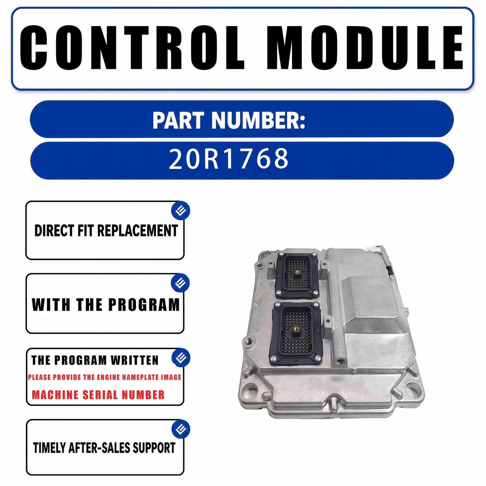 Electronic Control Module (ECM) 20R-1768 20R1768 For Caterpillar CAT 320E Spl
