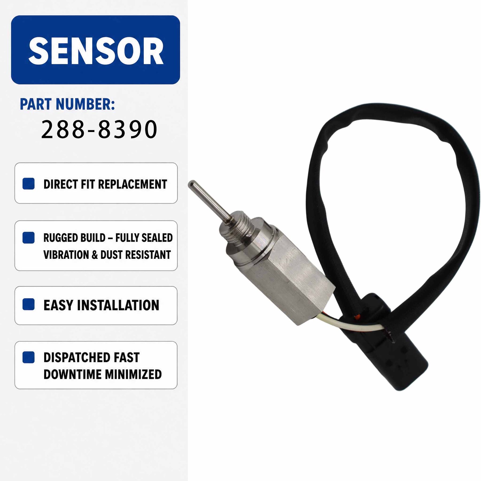 288-8390 Temperature sensor For Caterpillar CAT 320 Excavators