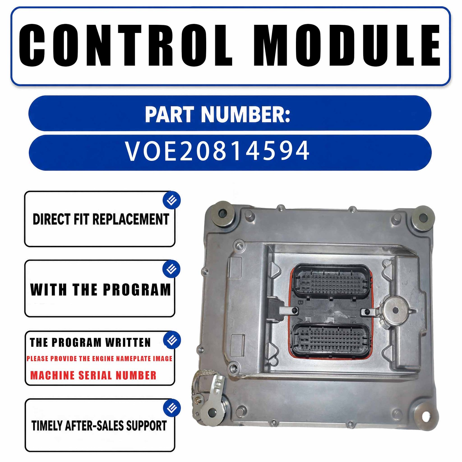 Engine Control Unit Module 20814594 VOE20814594 For Volvo Penta TAD1640GE