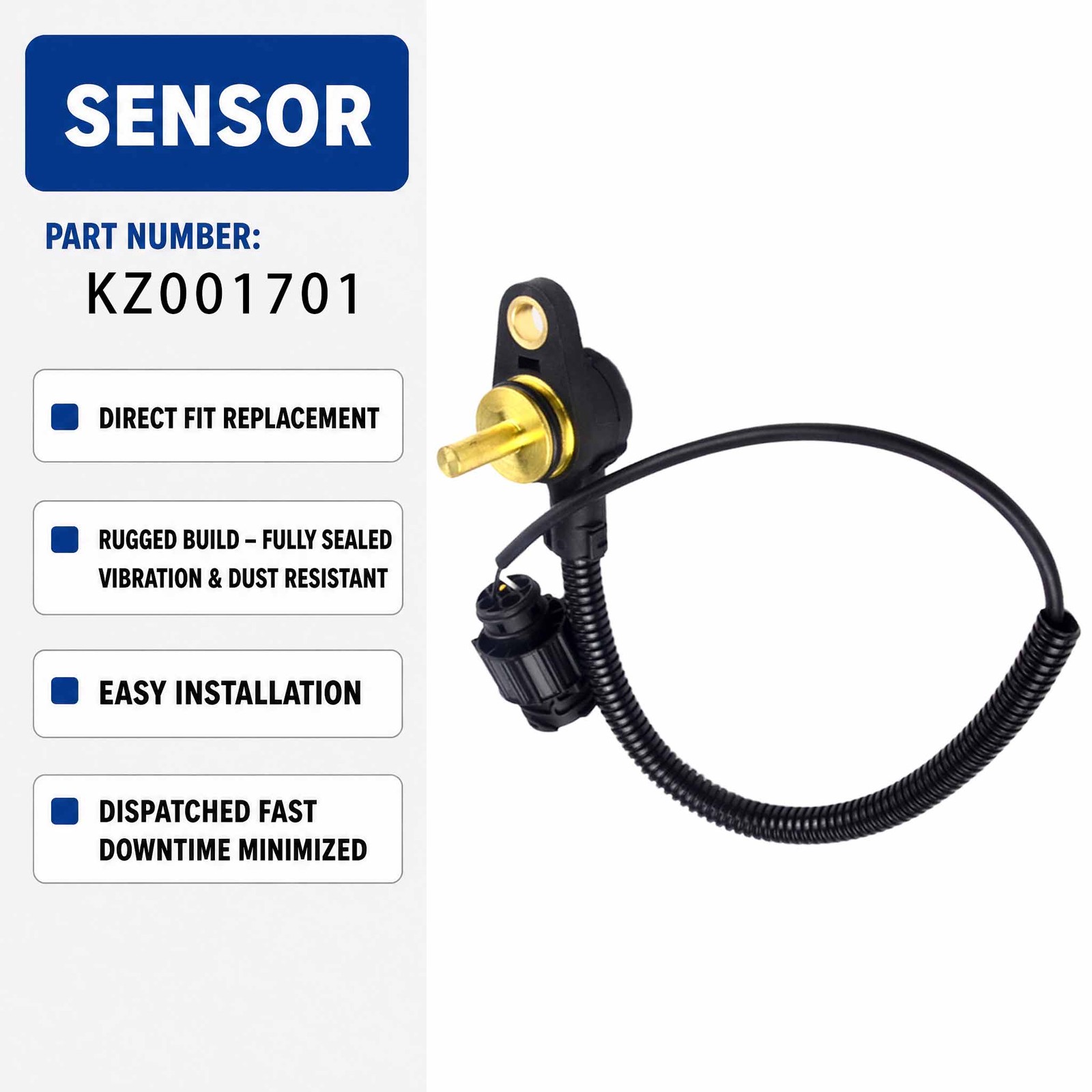 20576614 Water Temperature Sensor For Volvo EC360 EC360B EC380 EC460 EC460B