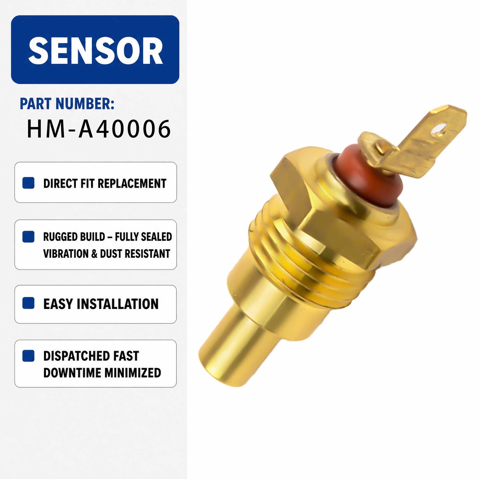 Water Temperature Sensor HM-A40006 KZ000070 For Kobelco SK200-6 SK200-6E