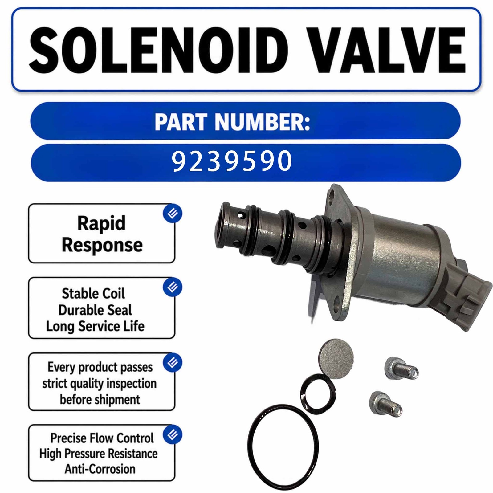 9239590 Hydraulic Solenoid Valve For Hitachi ZAX200 ZAX240 ZAX250 ZAX330