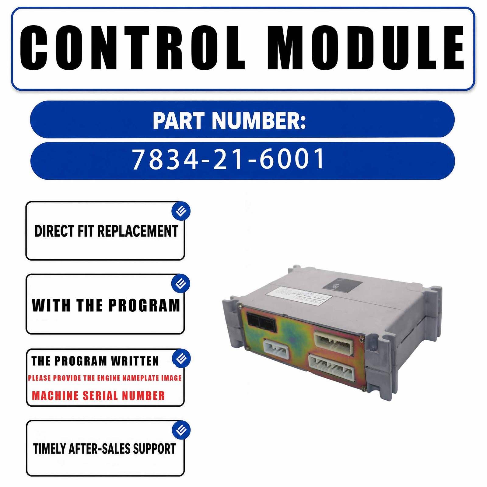 Governor Controller Computer Control Board Panel 7834-21-6000 7834-21-6002 For