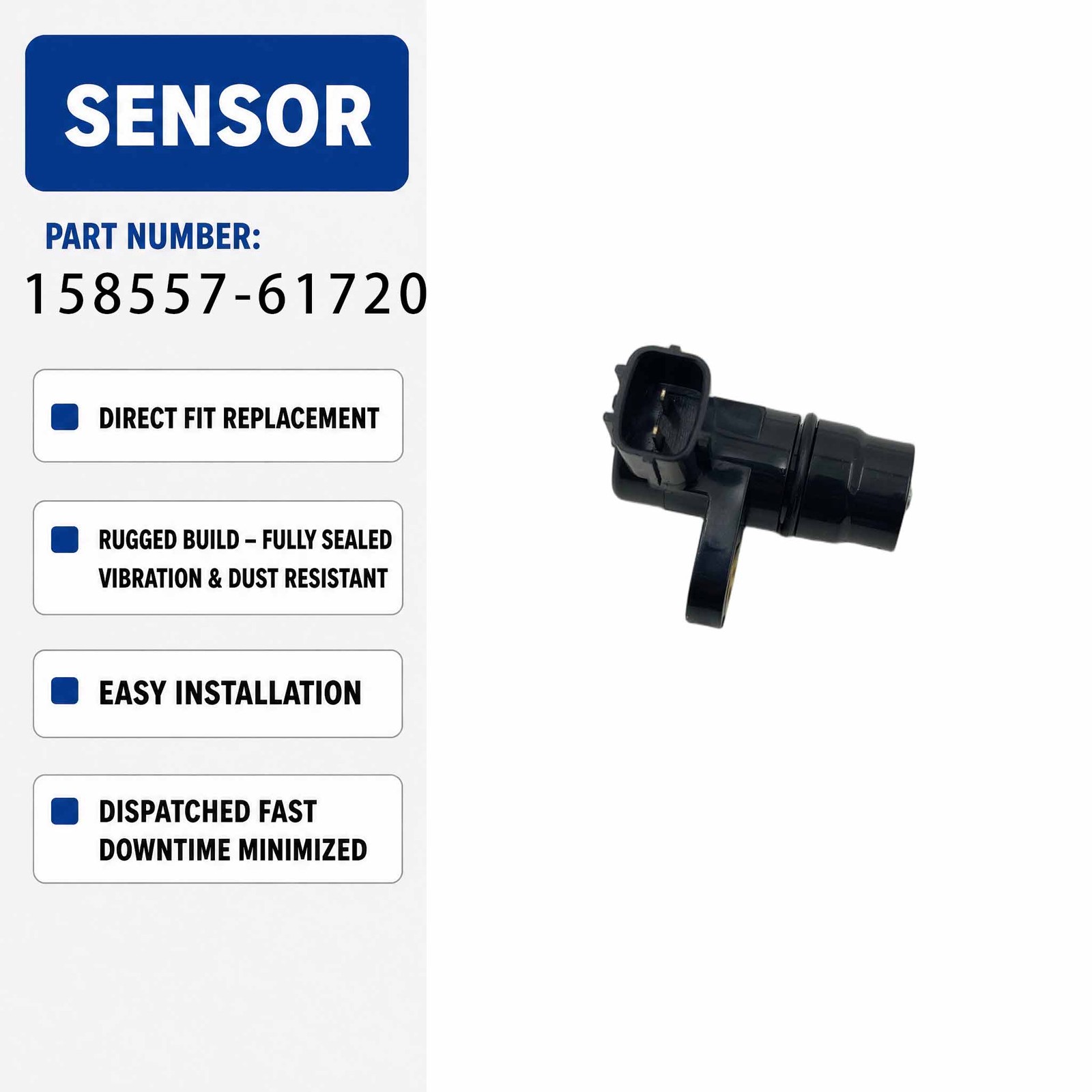 Crankshaft Position Sensor 158557-61720 For DX75 DX80 LiuGong907 908 906E