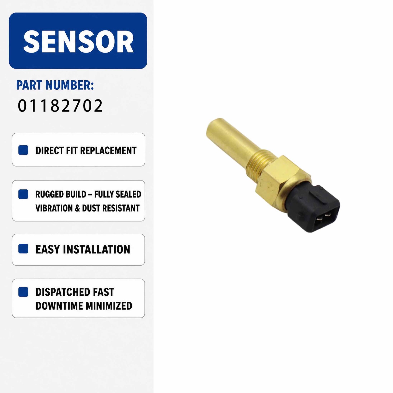 Water Temperature Sensor 0118 2702 For Volvo Matching Deutz TCD2012L042VM Engine
