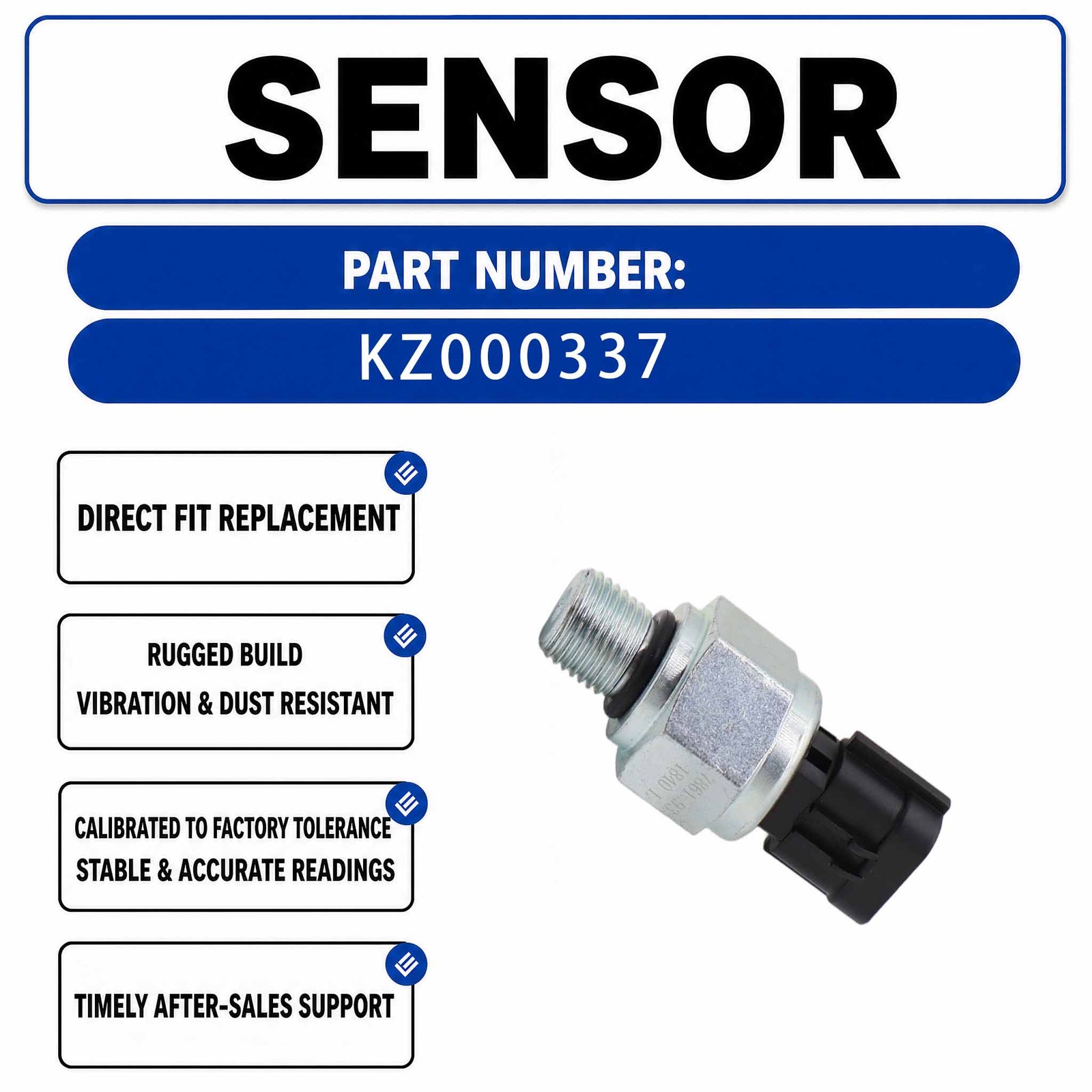 HM-A00044 KZ000337 Pressure Sensor For Komatsu PC200-8
