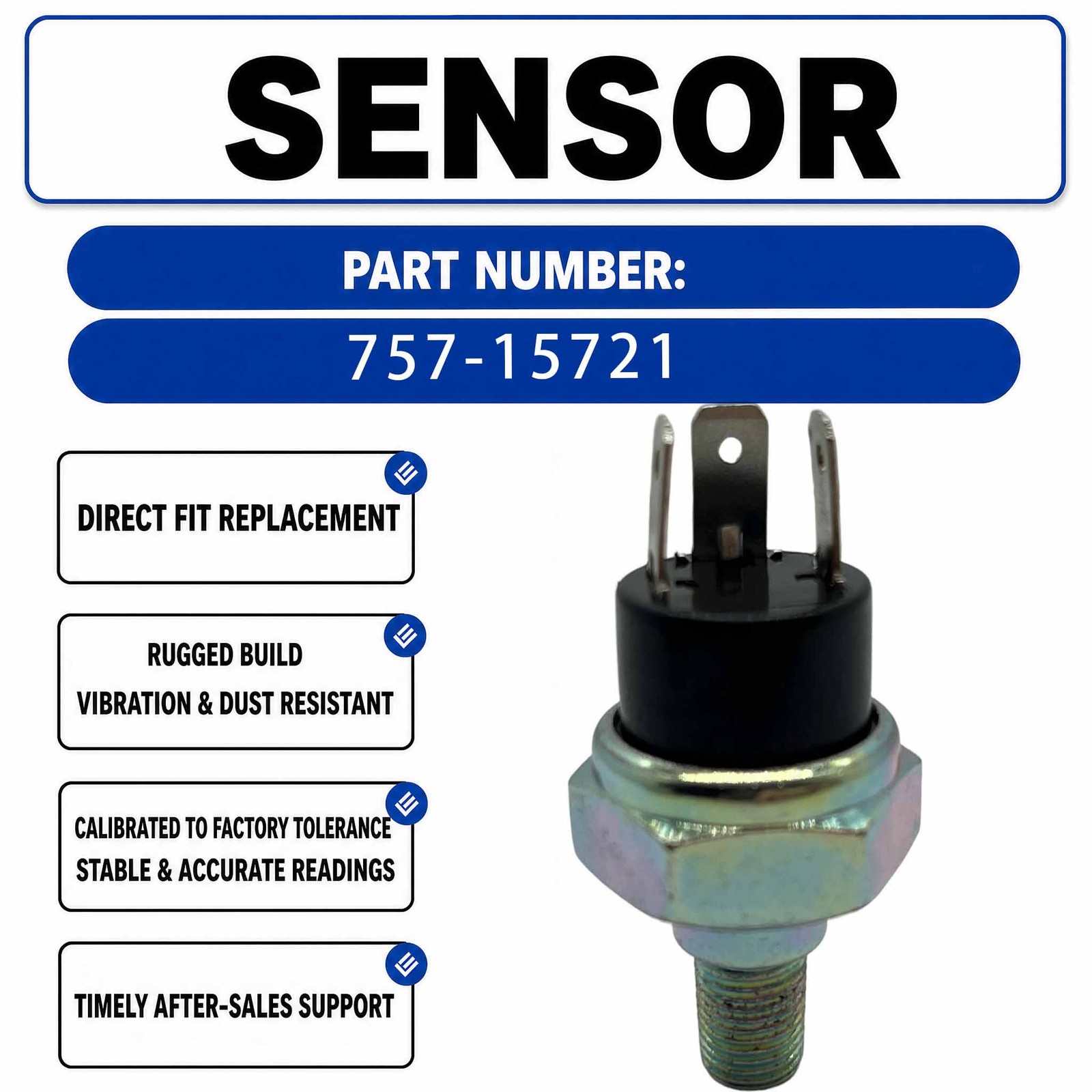 Oil Pressure Switch 757-15721 1866269 For Lister Petter Onan LPW LPWT LPWS LPA
