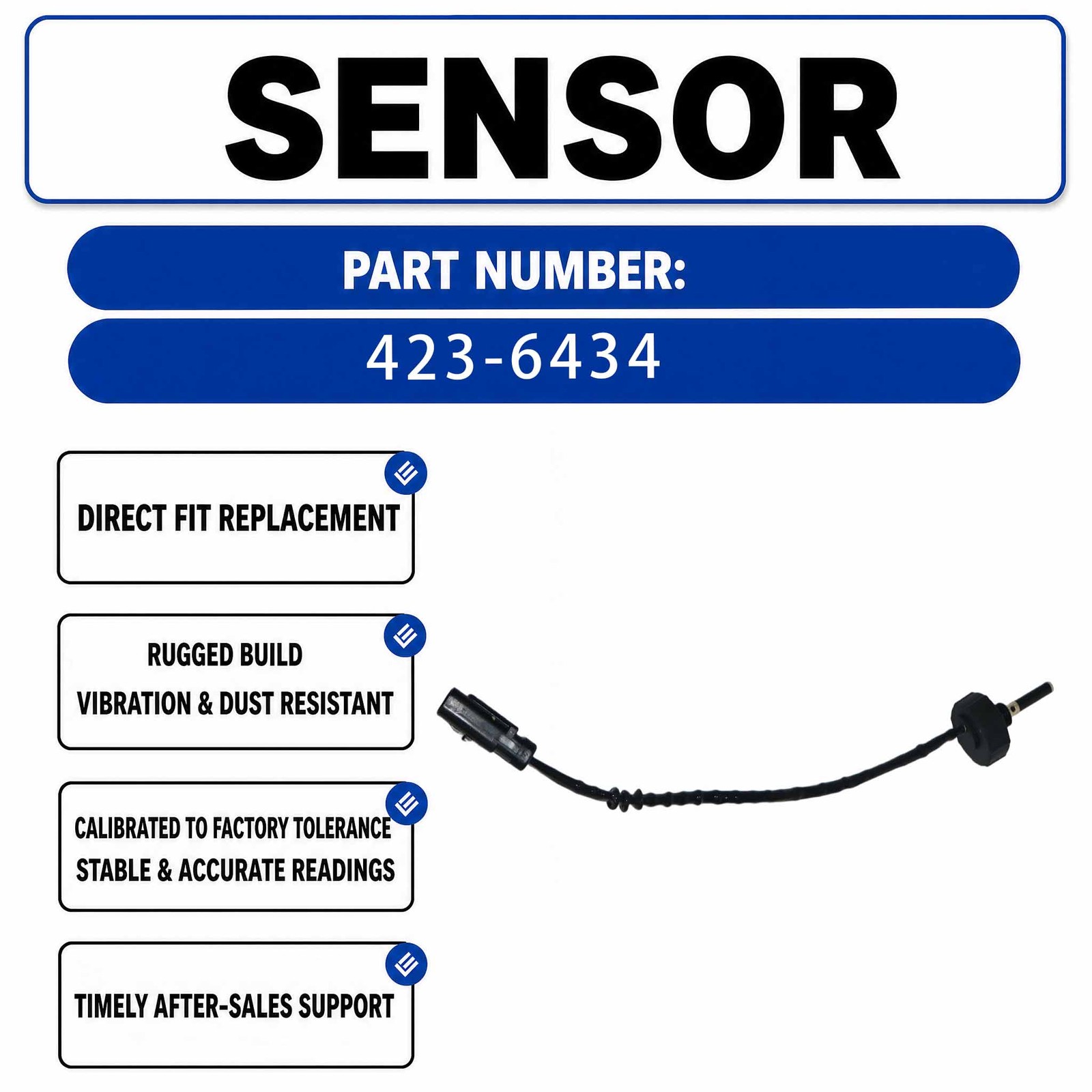Fuel Water Level Sensor 423-6434 For Caterpillar CAT Track-Type Tractor D5