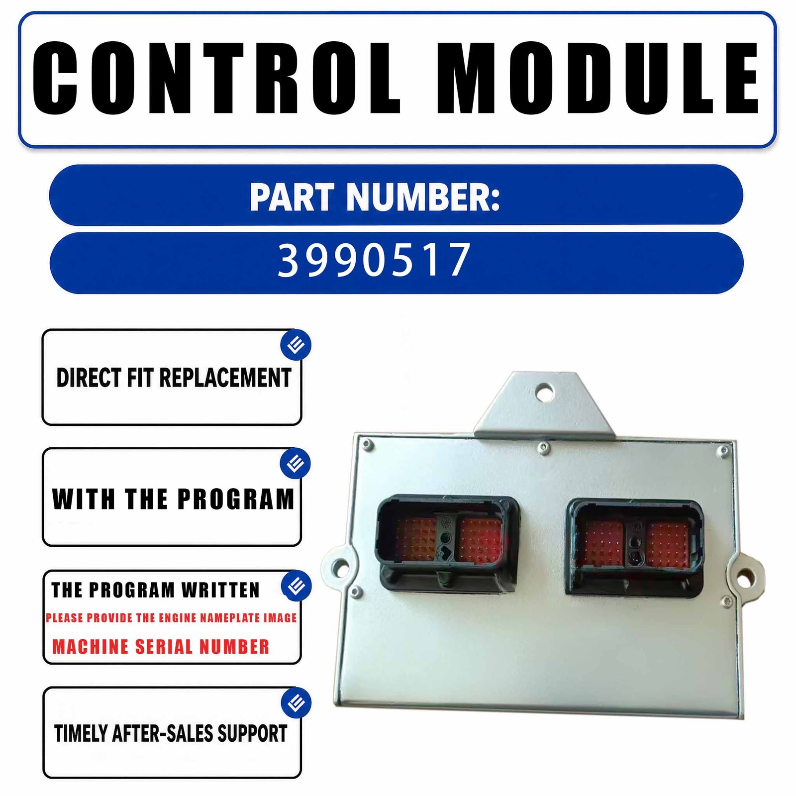 Electronic Control Module 3944125 For Cummins QSB5.9 Engine