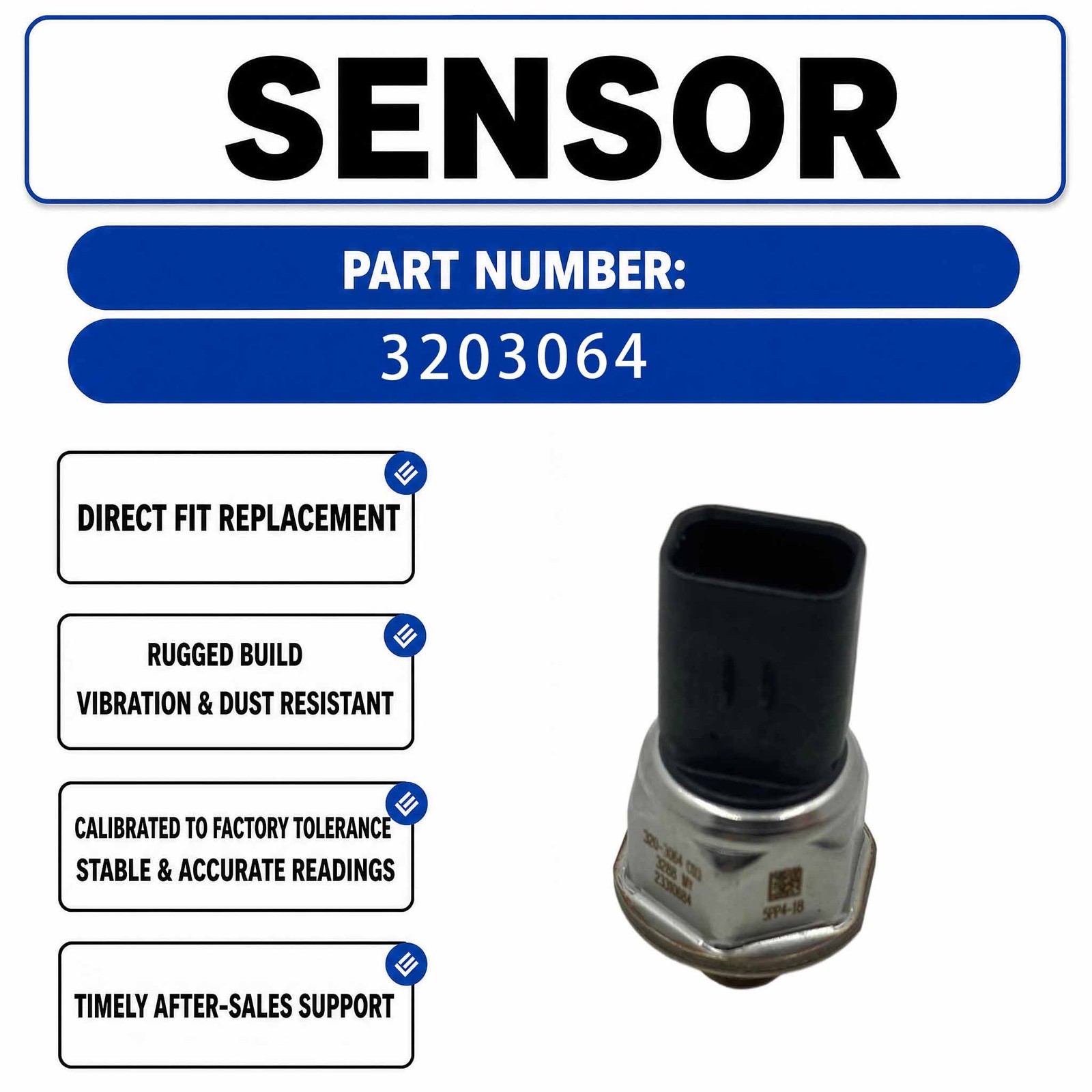 320-3064 3203064 Pressure Sensor For Caterpillar CAT C4.4DE110E C4.4 C32