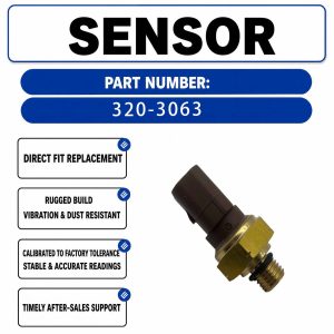 M12x1.5 Thread Pressure Sensor 320-3063 3203063 For Caterpillar CAT D6XE D10